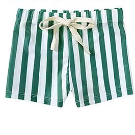 Green Striped Swim Set