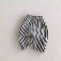 Dark Grey Striped Trousers